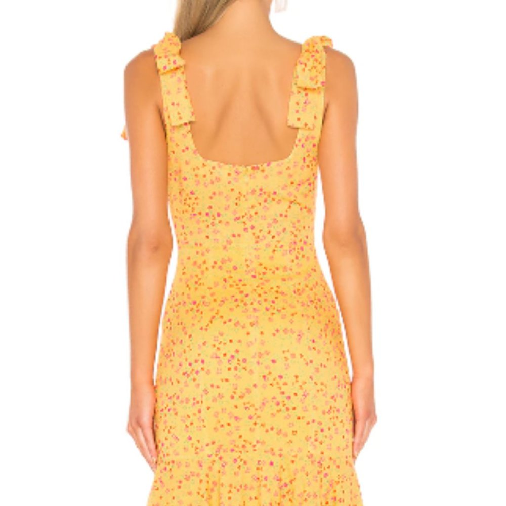 Lovers + Friends Pink Midi Dress with Vibrant Charm - Picture 2 of 7
